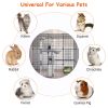 3 Tier Large Cat Cage Enclosure Indoor Cat Playpen Iron Construction Cat House Detachable Cat Crate With 2 Ladders Doors For 1-4 Cats 41.73”L x 41.73”