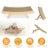 5 Changeable Forms Cardboard Cat Scratcher Double-Sided Cat Scratching Pad With Solid Wood Structure Indoor Reversible Cat Scratcher Lounge