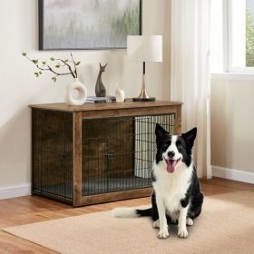 Dog Kennel Furniture, Wooden Dog Crate End Table, Heavy Duty Dog Crate