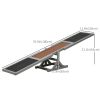 Wood Pet Seesaw Platform Dog Agility Training Equipment Run Game Toy Weather Resistant Pet Supplies Grey