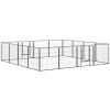 Heavy Duty Pet Playpen, 16 Panels Steel Dog Fence Puppy Exercise Pen with 2 Doors Locking Latch, 31.5" Height