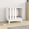 Dog House White Solid Pine Wood 23.6 x 17.7 x 22.4 in Durable