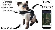 Waterproof Pet Surveillance iPhone GPS Pet Tracker Real-time Security Size:L