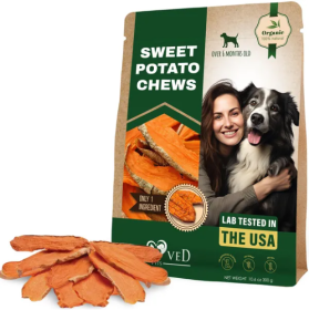 Sweet Potato Chips Treats for Dogs 10.6 oz 300 g (Option: 1PC)
