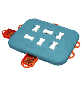 Pet toys casino treasure hunt puzzle food spill toy (Color: Blue)