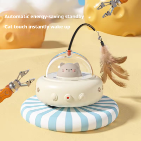 CAT Teasing Toys - Ideal For Fun And Engagement In Pets, Includes Various Interactive Toys For Dogs (Color: White)