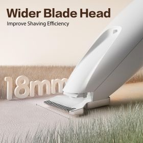 2025 New Pet Claw Trimmer 1-Pack Rechargeable Silent Pet Hair Trimmer Professional Pet Grooming Kit Cordless Waterproof LED Precision Trimming Ho (Color: White)