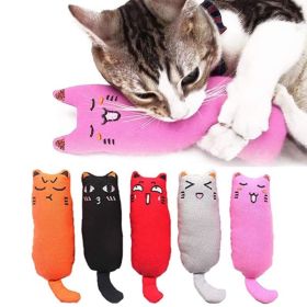 Catnip Toy; Cat Chew Toy Bite Resistant Catnip Toys; pack of 3; Catnip Filled Cartoon Mice Cat Teething Chew Toy (Color: black)