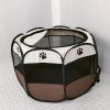 Oxford cloth folding pet tent cat kennel dog kennel cat delivery room indoor pet fence octagonal pet fence
